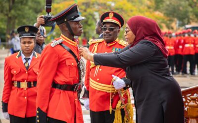 Presidential Ceremony at TMA Monduli: Conferring BMS Degrees and Honoring Tanzanian Armed Forces