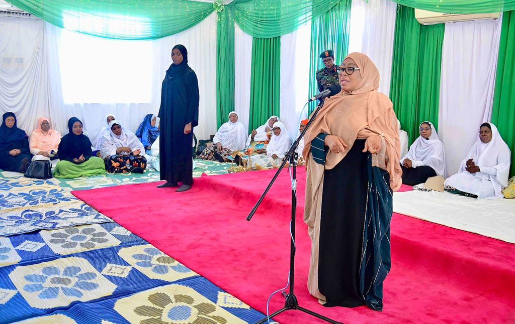 WOMEN OF PEMBA ISLAND PRAY FOR PRESIDENT SAMIA SULUHU HASSAN