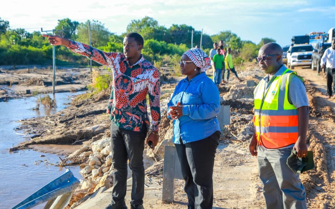 HON. INNOCENT BASHUNGWA IS OVERSEEING THE RESTORATION OF THE LINDI-DAR ES SALAAM ROAD