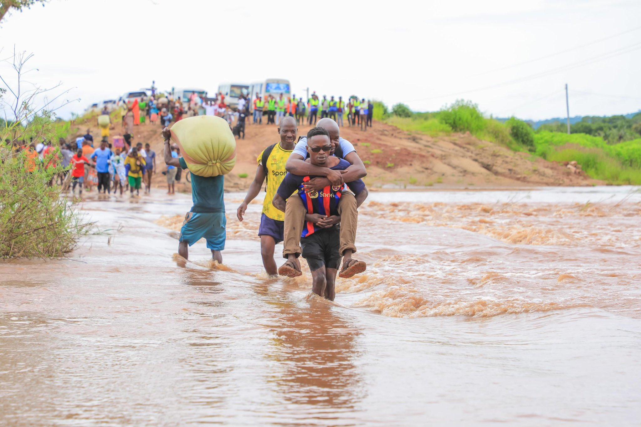 affected by the rainfall